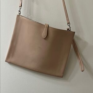 Minimalist Tan Crossbody Bag - Unbranded